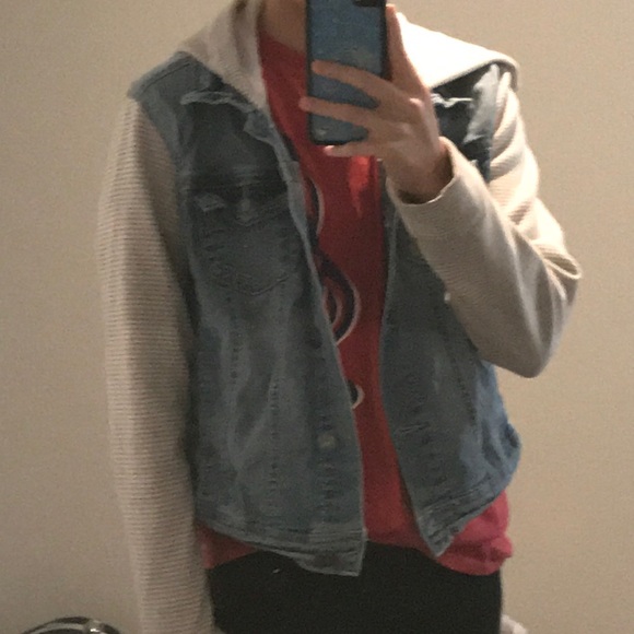 Jean/ Hoodie Jacket! - Picture 2 of 3